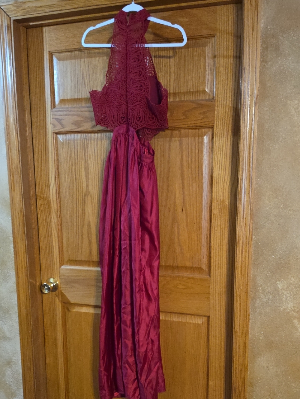 Crochet Top Red Dress Size M - Picture 2 of 8